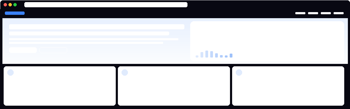 Website development mockup